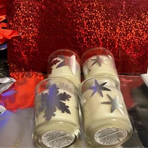 Brand new start and snowflake tea candles- set of 4